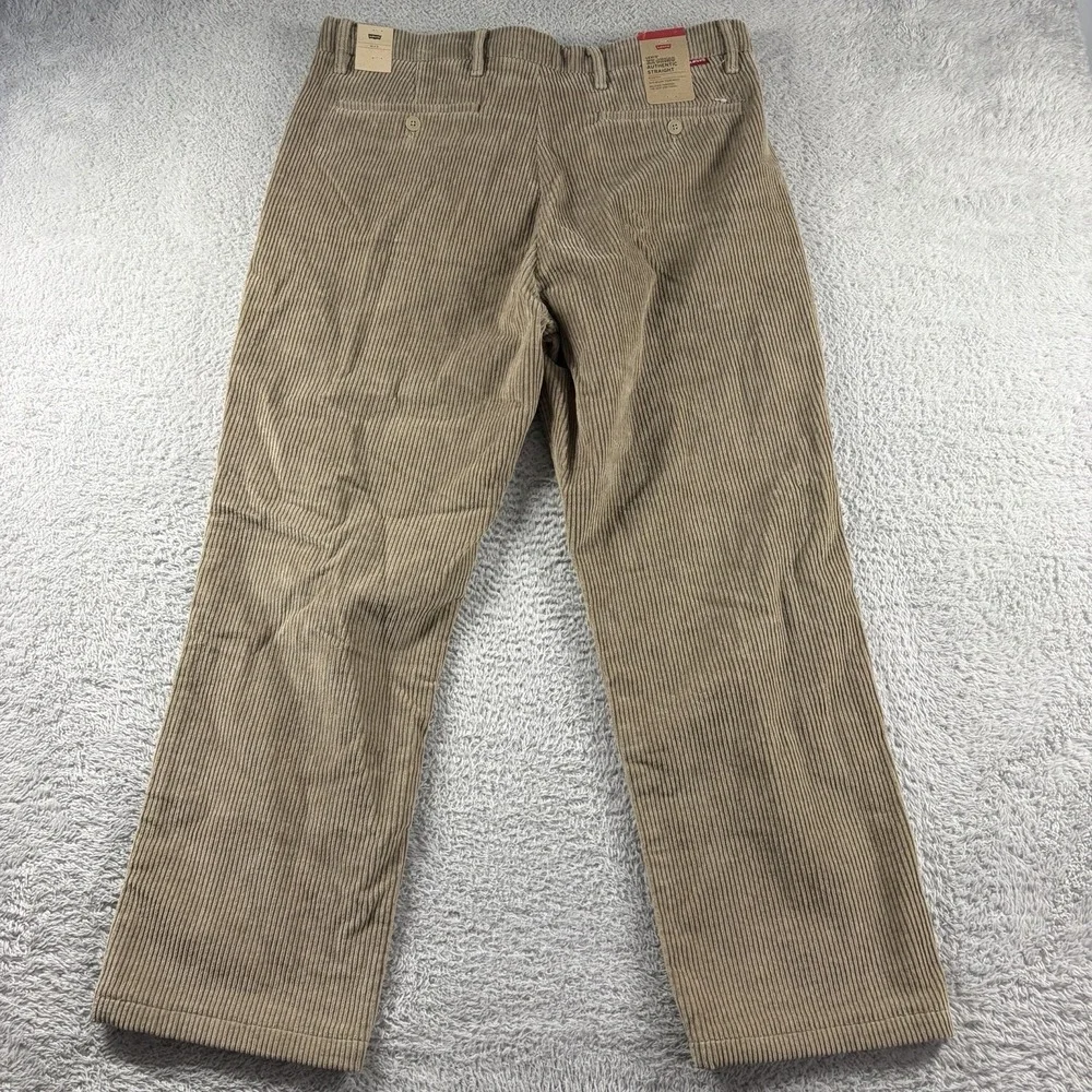 Levi's XX Chino Corduroy Pants Authentic Straight 36x31 Tan Brown NWT